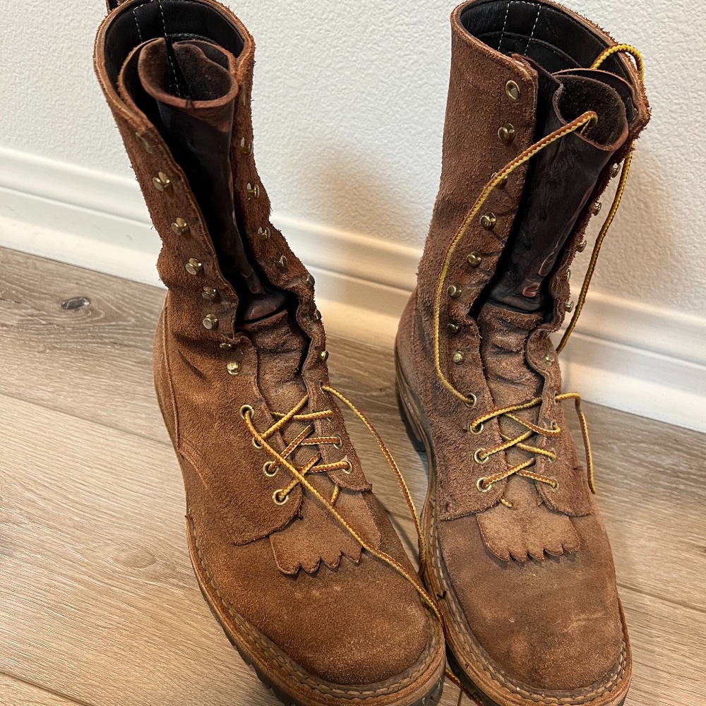 Bakers Smokejumper lace-to-toe roughout boots
